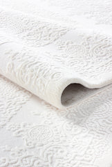 Elkenz EK009 Beyaz Uzun Ömürlü Yumuşak Dokulu Halı