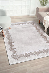 Elkenz EK010 Beyaz Uzun Ömürlü Yumuşak Dokulu Halı