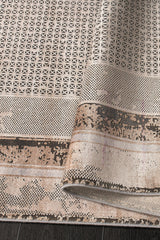 Gallery 1162 Bej Uzun Ömürlü Yumuşak Dokulu Halı