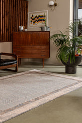 Gallery 1162 Bej Uzun Ömürlü Yumuşak Dokulu Halı