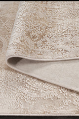 Gallery 1303 Bej Uzun Ömürlü Yumuşak Dokulu Halı