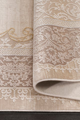 Gallery 1304 Bej Uzun Ömürlü Yumuşak Dokulu Halı