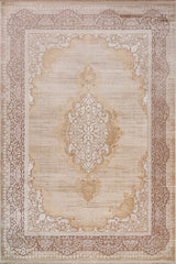 Gallery 1304 Bej Uzun Ömürlü Yumuşak Dokulu Halı