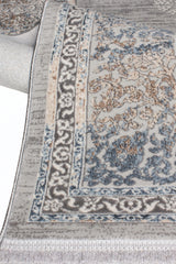 Gallery A0021 Gri Uzun Ömürlü Yumuşak Dokulu Halı