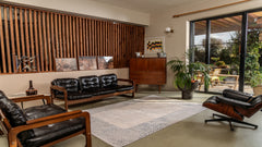 Gallery A0242 Mavi Uzun Ömürlü Yumuşak Dokulu Halı