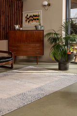 Gallery A0242 Mavi Uzun Ömürlü Yumuşak Dokulu Halı