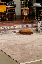 Jolly A0311 Bej Yumuşak Dokulu Halı Makine Halısı