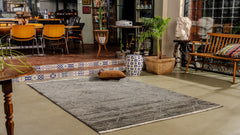 Jolly JL003 Antrasit Yumuşak Dokulu Halı Makine Halısı