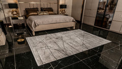 Kadifem KD002 Gri Yumuşak Dokulu Halı Makine Halısı