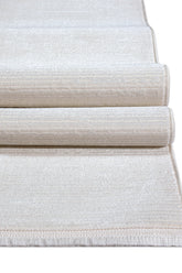 Kadifem KD006 Krem Yumuşak Dokulu Halı Makine Halısı