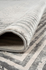 Mazzini 1478 Gri Uzun Ömürlü Yumuşak Dokulu Halı