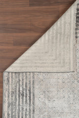 Mazzini 1478 Gri Uzun Ömürlü Yumuşak Dokulu Halı