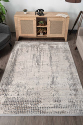 Mazzini 1479 Bej Uzun Ömürlü Yumuşak Dokulu Halı