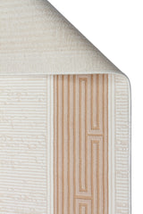 Mazzini 1480 Krem Uzun Ömürlü Yumuşak Dokulu Halı