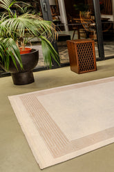 Mazzini 1480 Krem Uzun Ömürlü Yumuşak Dokulu Halı