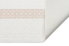 Mazzini 1481 Krem Uzun Ömürlü Yumuşak Dokulu Halı