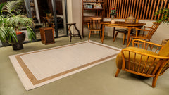 Mazzini 1482 Krem Uzun Ömürlü Yumuşak Dokulu Halı