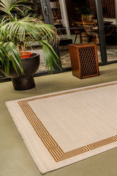 Mazzini 1482 Krem Uzun Ömürlü Yumuşak Dokulu Halı