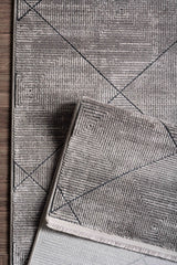 Mazzini 1489 Gri Uzun Ömürlü Yumuşak Dokulu Halı