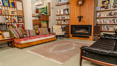 Modern MD002 Bej Uzun Ömürlü Yumuşak Dokulu Halı