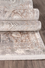 Modern MD004 Bej Uzun Ömürlü Yumuşak Dokulu Halı