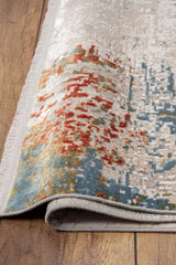 Modern MD005 Bej Uzun Ömürlü Yumuşak Dokulu Halı