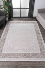 Nar A0205 Bej Uzun Ömürlü Yumuşak Dokulu Halı Makine Halısı