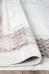 Nar A0209 Bej Uzun Ömürlü Yumuşak Dokulu Halı Makine Halısı