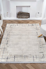 Nazende NZ001 Bej Yumuşak Dokulu Halı Makine Halısı