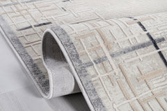 Nazende NZ001 Bej Yumuşak Dokulu Halı Makine Halısı