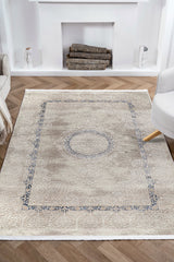 Nazende NZ002 Bej Yumuşak Dokulu Halı Makine Halısı