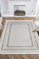 Nazende NZ003 Bej Yumuşak Dokulu Halı Makine Halısı