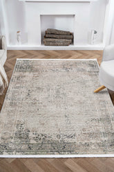 Nazende NZ004 Bej Yumuşak Dokulu Halı Makine Halısı