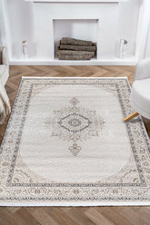 Nazende NZ006 Bej Yumuşak Dokulu Halı Makine Halısı