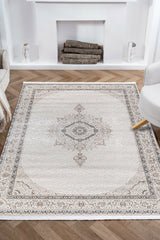 Nazende NZ006 Bej Yumuşak Dokulu Halı Makine Halısı