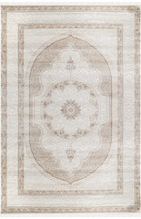 Nazende NZ008 Bej Yumuşak Dokulu Halı Makine Halısı