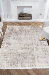 Nazende NZ009 Bej Yumuşak Dokulu Halı Makine Halısı