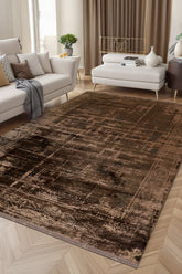 Poema PO003 Kahverengi Uzun Ömürlü Yumuşak Dokulu Halı