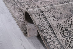 Poema PO009 Gri Uzun Ömürlü Yumuşak Dokulu Halı