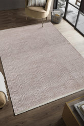 Serenat SE003 Bej Uzun Ömürlü Yumuşak Dokulu Halı