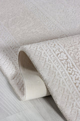 Serenat SE005 Krem-Kahve Uzun Ömürlü Yumuşak Dokulu Halı