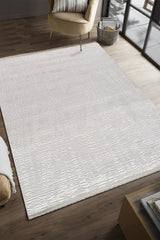 Serenat SE010 Beyaz Uzun Ömürlü Yumuşak Dokulu Halı