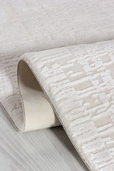 Serenat SE010 Beyaz Uzun Ömürlü Yumuşak Dokulu Halı