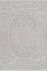 Serenat SE012 Beyaz-Antrasit Uzun Ömürlü Yumuşak Dokulu Halı