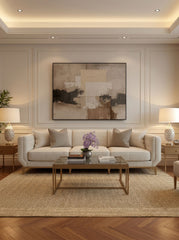 Sisalina Sİ004 Koyu Bej Uzun Ömürlü Yumuşak Dokulu Oturma Odası Mutfak Koridor Yatak Odası Yolluk Halı