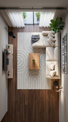 Teddy TD001 Beyaz Uzun Ömürlü Yumuşak Dokulu Oturma Odası Mutfak Koridor Çocuk Odası Yolluk Halı