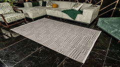 Trendo TR001 Gri Yumuşak Dokulu Halı Makine Halısı