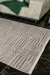 Trendo TR001 Gri Yumuşak Dokulu Halı Makine Halısı