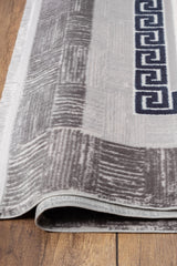 Universal A0307 Gri Uzun Ömürlü Yumuşak Dokulu Halı