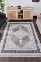 Vavien A0073 Gri Yumuşak Dokulu Halı Makine Halısı